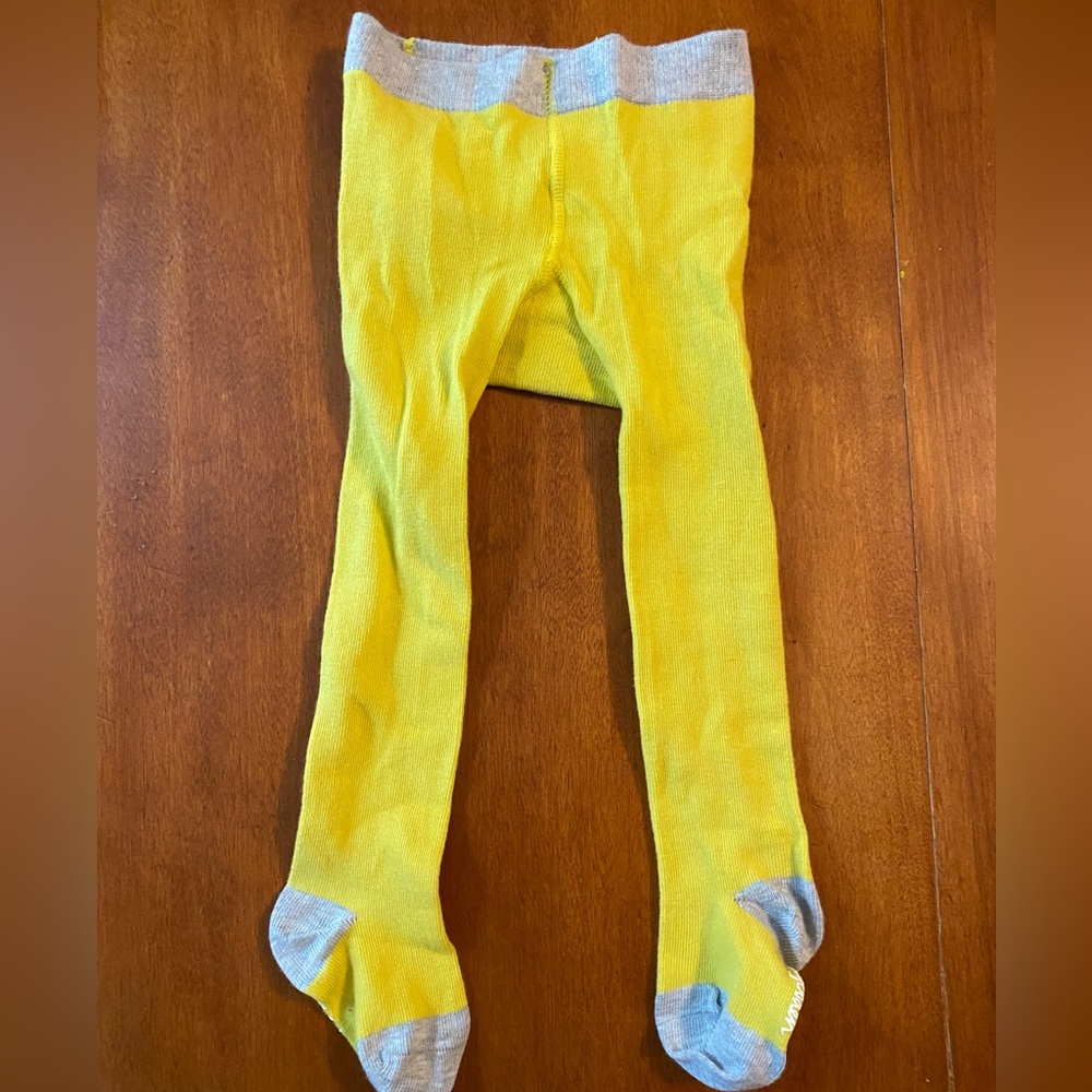 NWOT baby Boden mustard tights